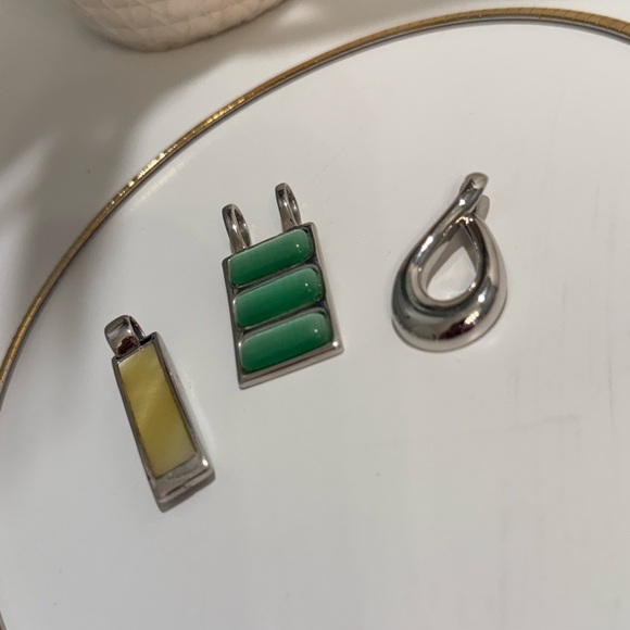 Lia Sophia Reversible Silver/Gold Tone Necklace with Pendants - Picture 4 of 4